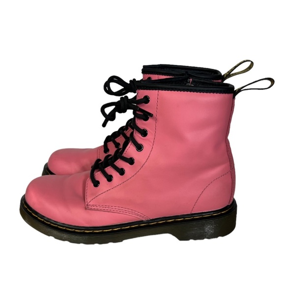 Dr. Martens Acid Pink Smooth Leather 1460 J Boots - Picture 3 of 15